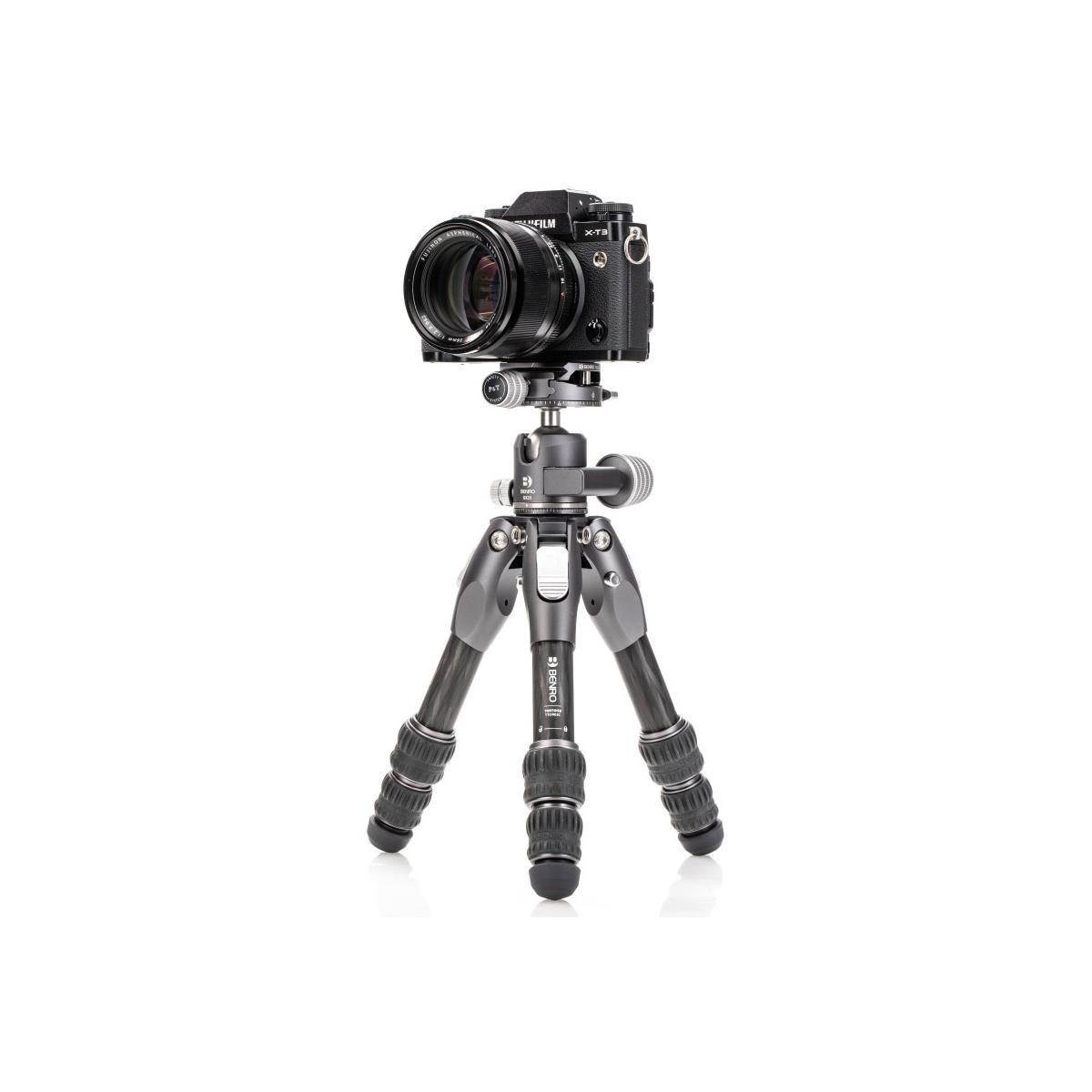 Benro Tortoise Columnless CF Zero Series 3-Leg Section Tripod with GX25 Ballhead