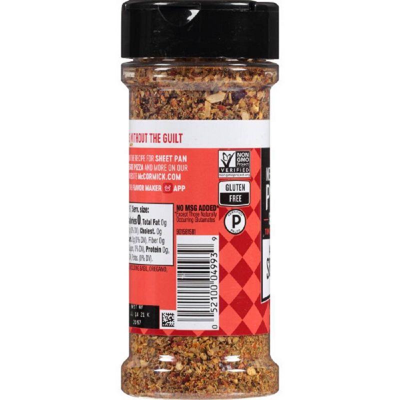 McCormick Gluten Free Hint of Sea Salt Neapolitan Pizza Seasoning - 3.53oz