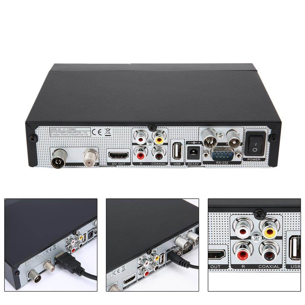 Original Freesat V7 Combo Satellite Receiver DVB S2 / T2 + 1PC Professional Pratical 1080p HD Set Top Box