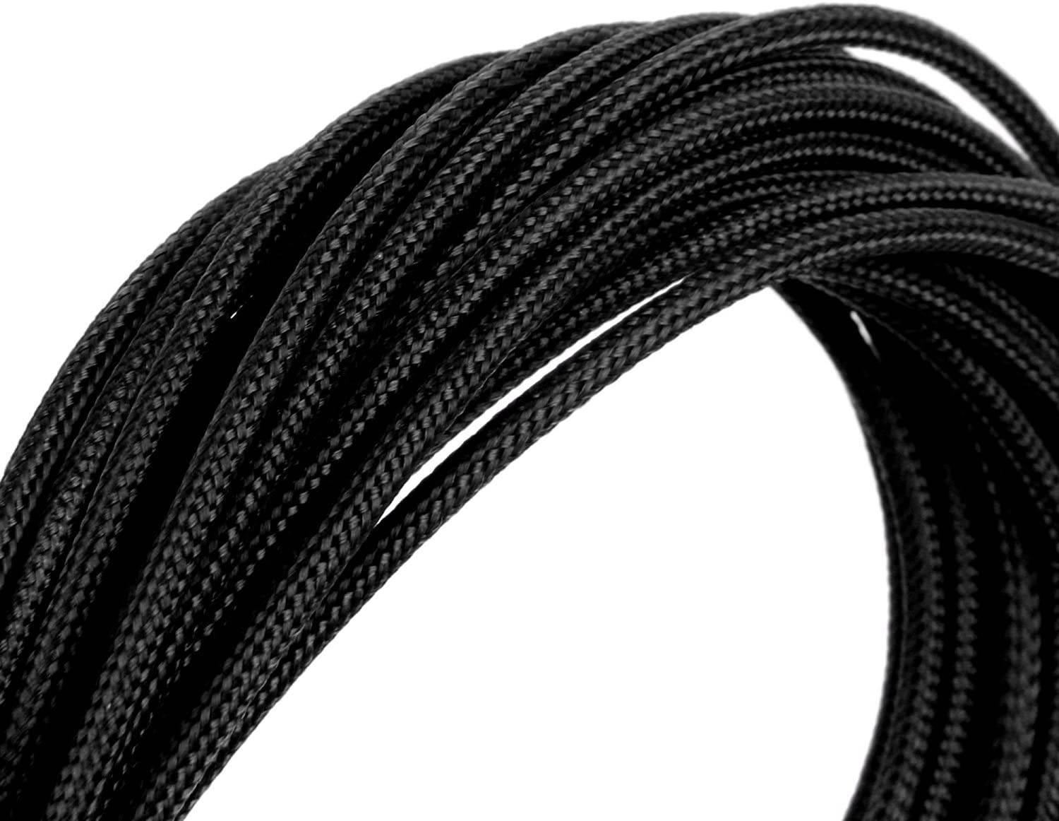 Sleeved Cable - Cable Extension for Power Supply with Extra-Sleeved 24-PIN 6-PIN 4+4 PIN 500mm Length with Combs,Green(19.7 inch/50CM),SC503