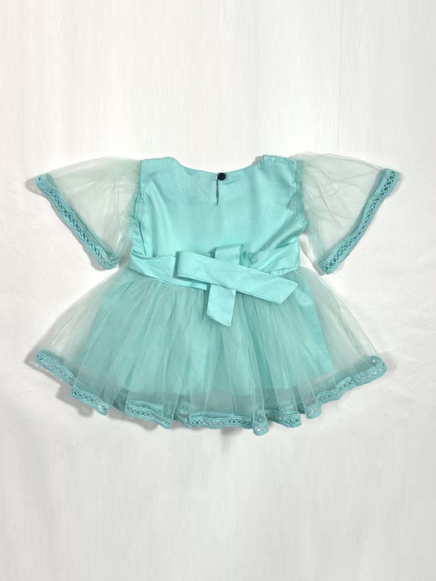 Pink Chick Kids Navy Solid Party Gowns