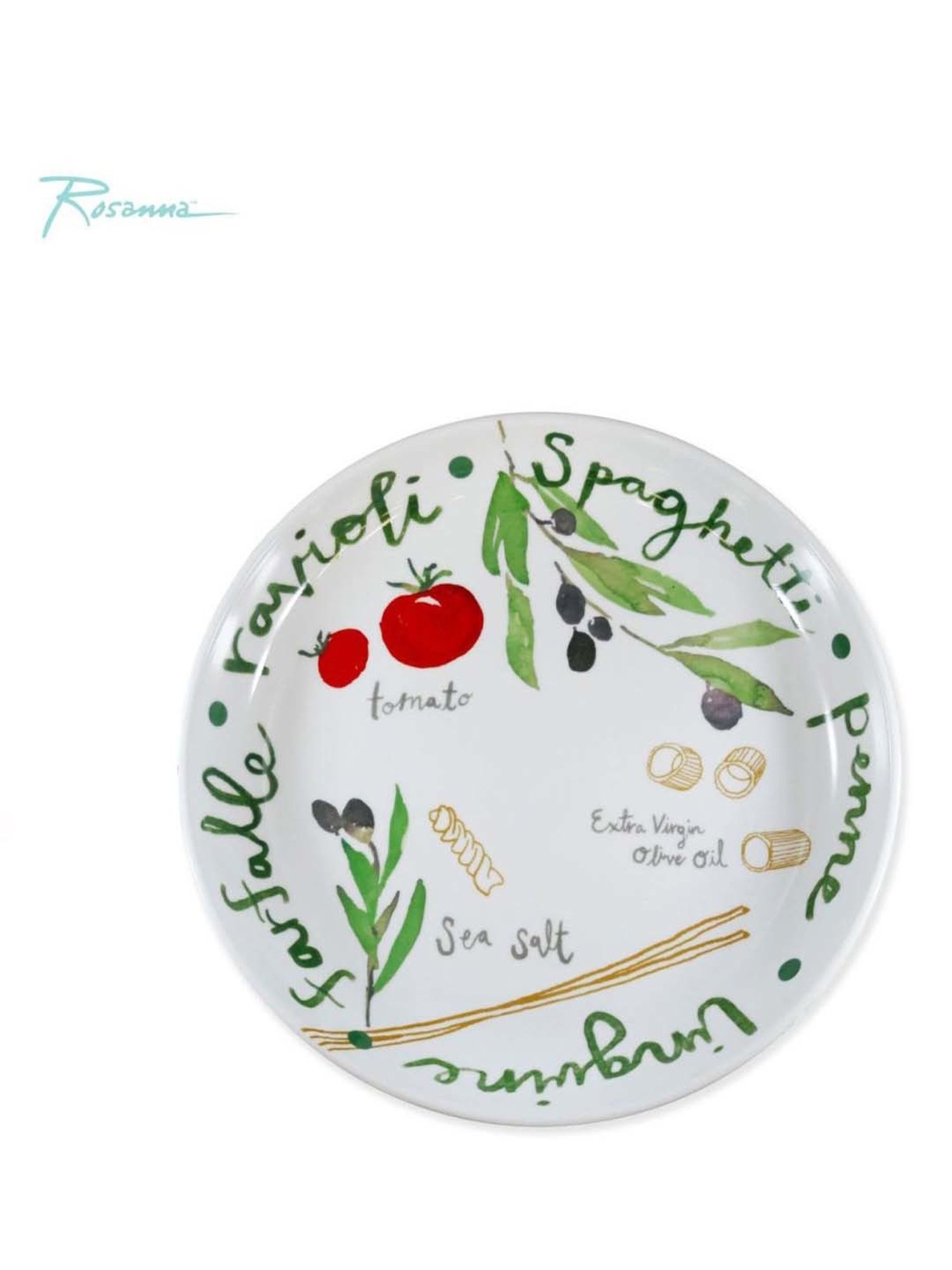 Rosanna Multi Cook Eat Love Medium Printed Serving Bowl
