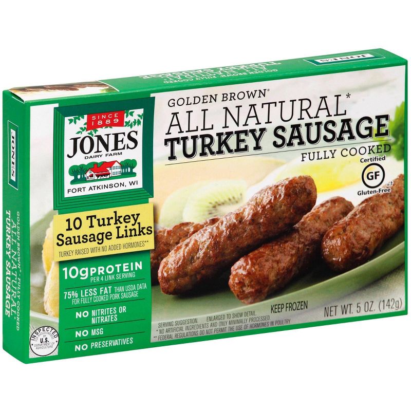 Jones Dairy Farm Frozen All Natural Turkey Sausage Links - 10ct/5oz