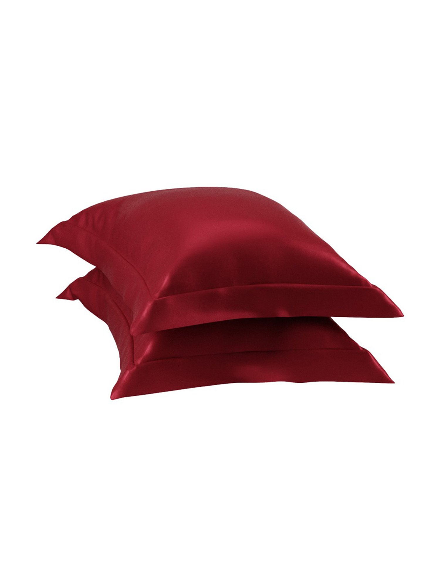 Stoa Paris Date Night Collection Red Polyester 300 TC Pillow Covers - Set of 2