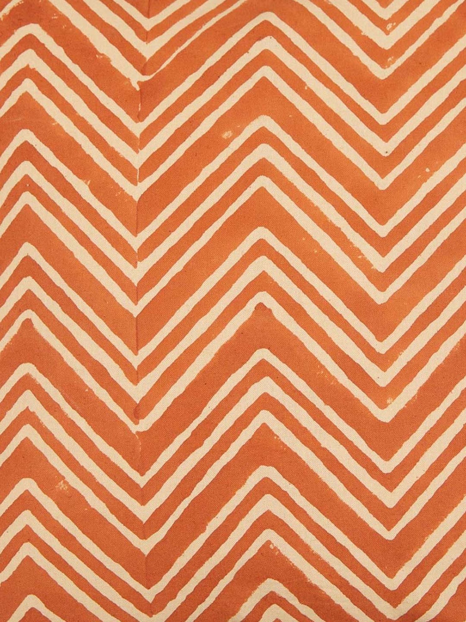 Fabindia Jaisalmer Orange Cotton Cushion Cover