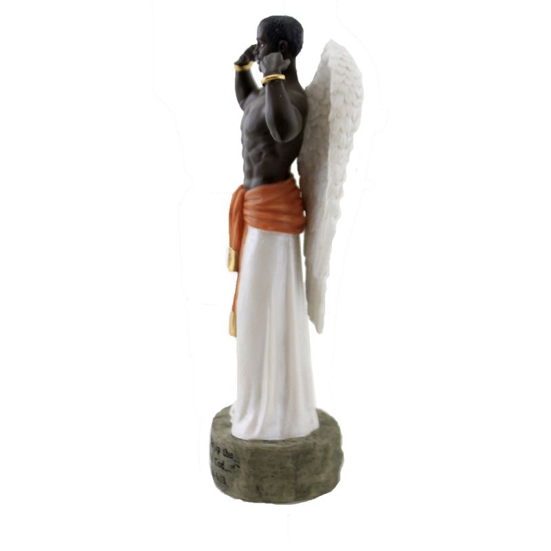 Black Art 9.5" Armor Truth Angel Heavenly Figurine Male  -  Decorative Figurines