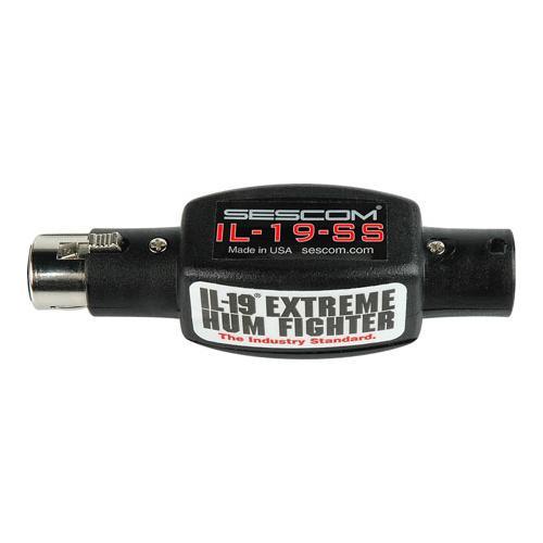 Sescom IL-19-SS Inline Professional Audio Hum Eliminator
