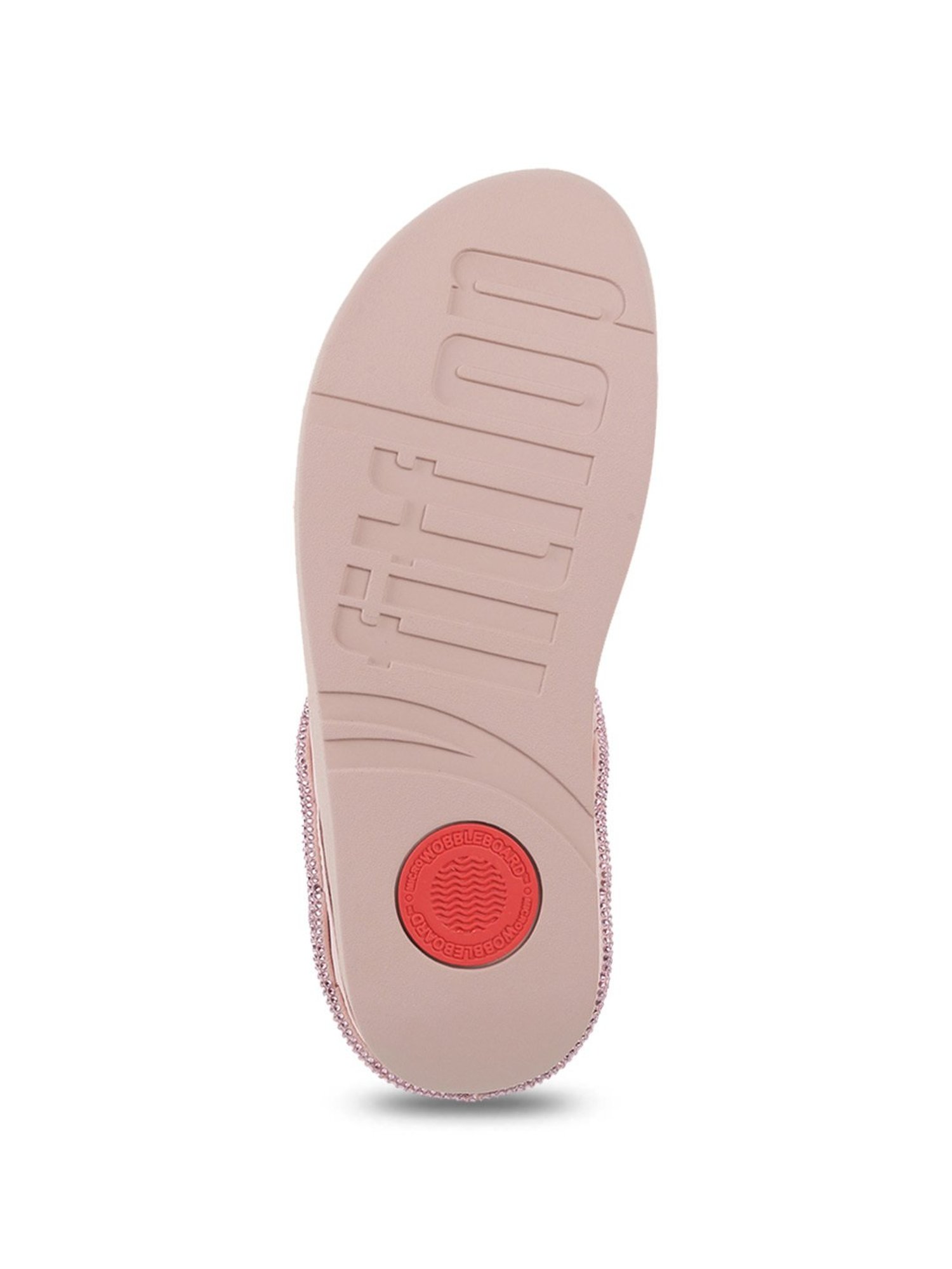 FitFlop Women's Pink T-Strap Wedges