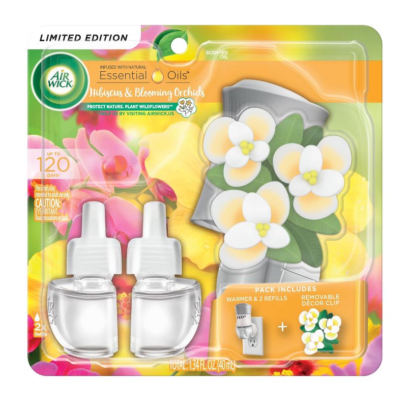 Air Wick Scented Oil - Spring Decor Hibiscus and Blooming Orchids - 1.34 fl oz