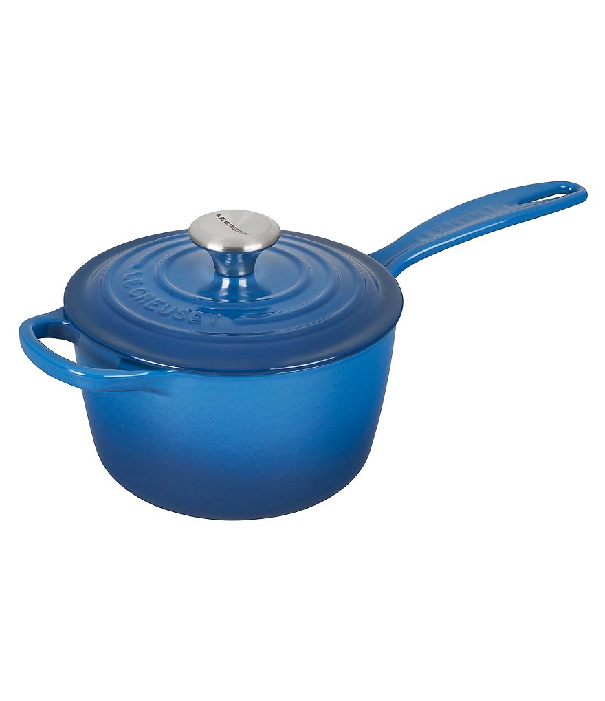 Le Creuset Signature 1.75-Quart Enameled Cast Iron Saucepan with Stainless Steel Knob
