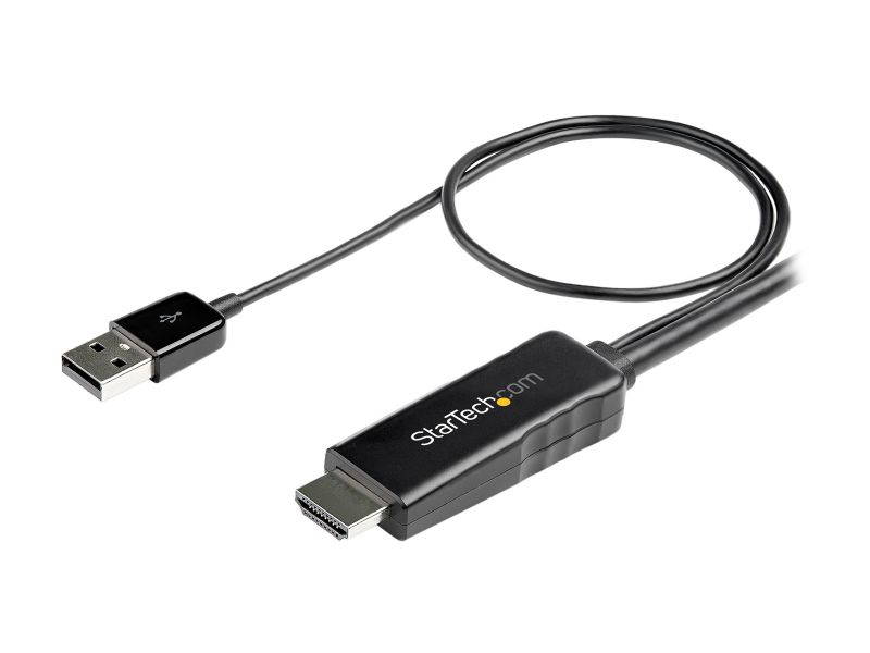 StarTech.com HD2DPMM10 10 ft. (3m) HDMI to DisplayPort Cable with USB Power - 4K 30Hz Active HDMI 1.4 to DP 1.2 Converter (HD2DPMM10)