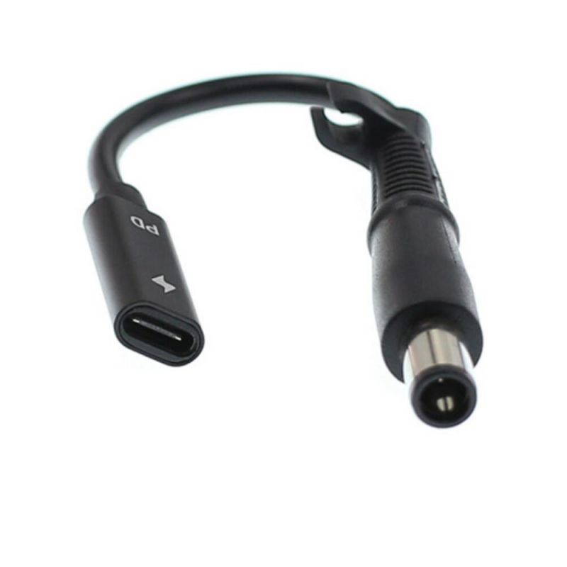 Dongle Adapter USB C Type C to 7.4x5.0mm Laptop Adapter Tip Connector Converter for HP 65W or Below Laptop DC JACK Charger Converter DC Cable Adapter