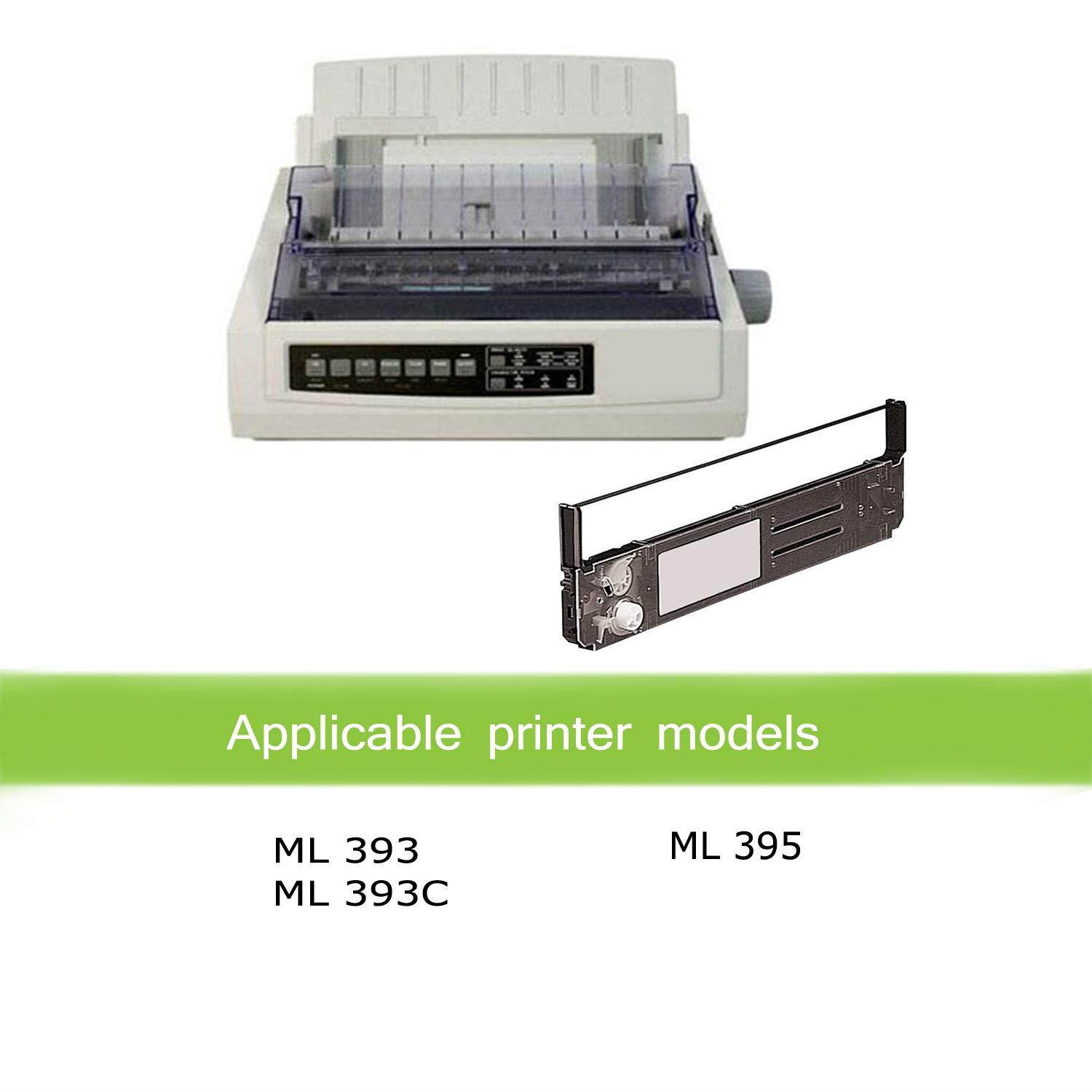 Awesometoner 1 Black Compatible 52103601 Fax Cartridge Ribbon for Okidata ML 393 393C 395