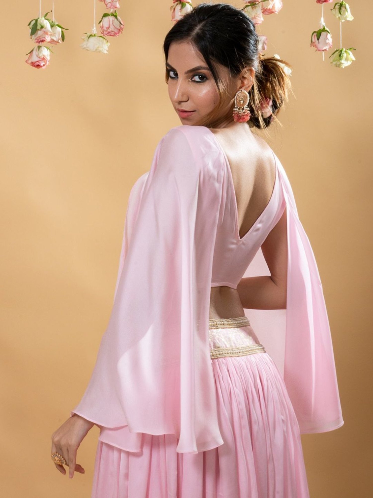 Monk and Mei Sitara Multi Roshni Silk Lehenga Set