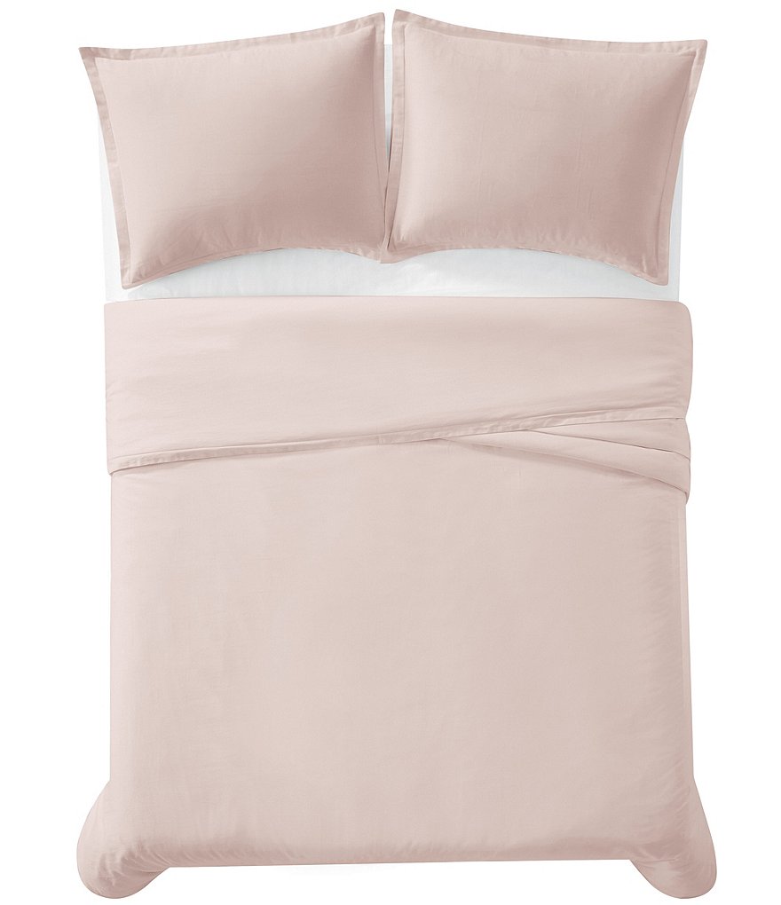 Charisma 310 Thread Count Cotton Classic Solid Duvet Cover Mini Set