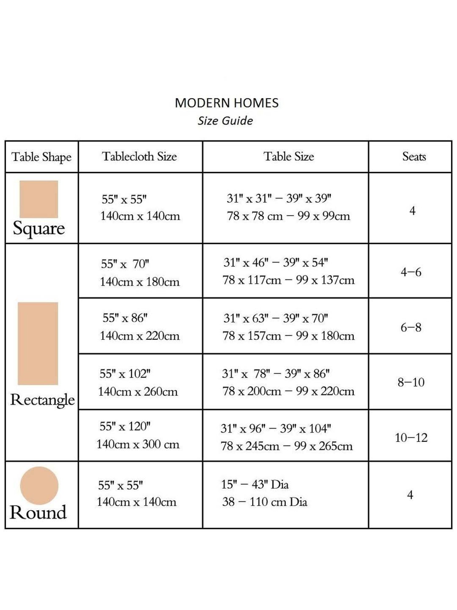 MODERN HOMES Pink & White Geometric 300 TC Table Cloth - Set of 1