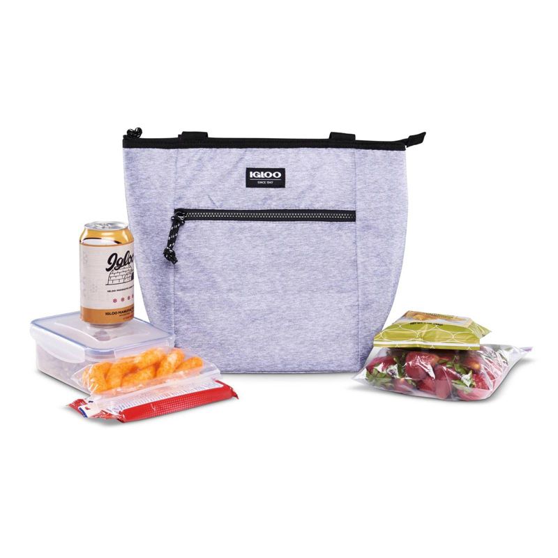 Igloo Active 12 Can Lunch Tote - Heather Gray/Black