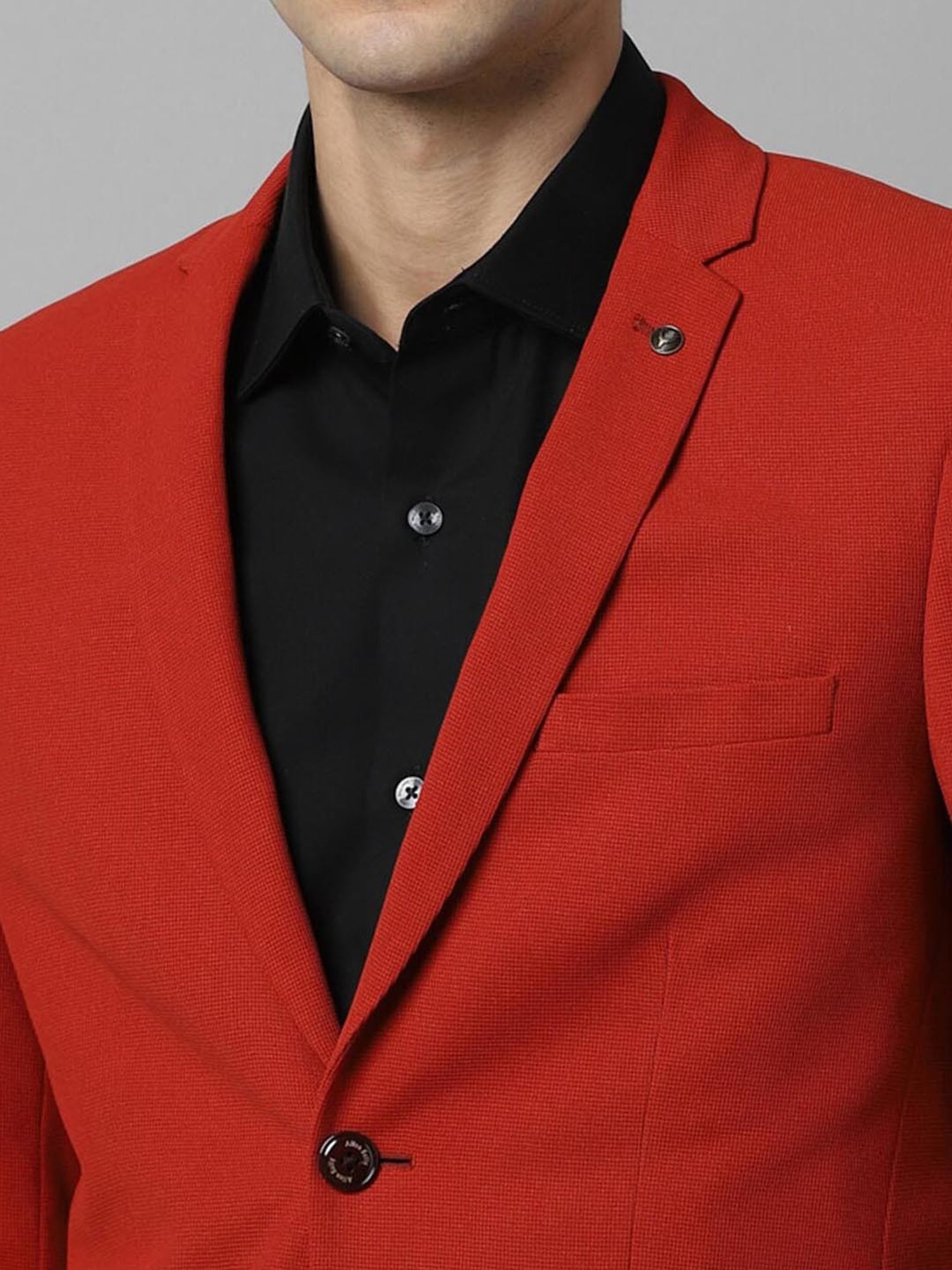 Louis Philippe Light Blue Regular Fit Blazer