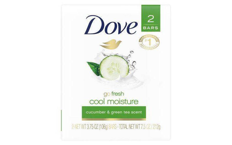 Dove Cool Moisture Beauty Bar Soap Cucumber & Green Tea - 2pk - 3.75oz each