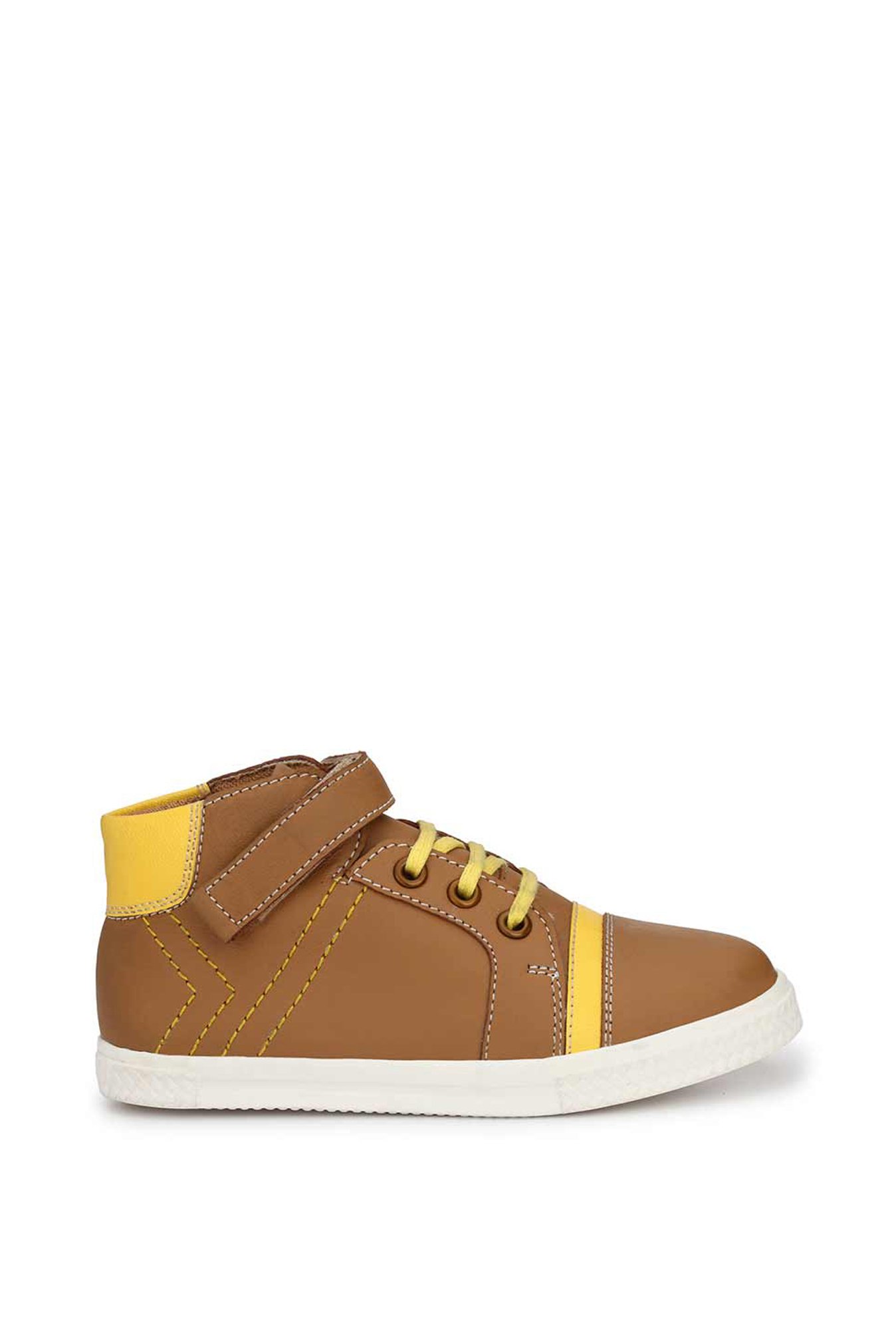 Tuskey Kids Tan Leather Sneakers