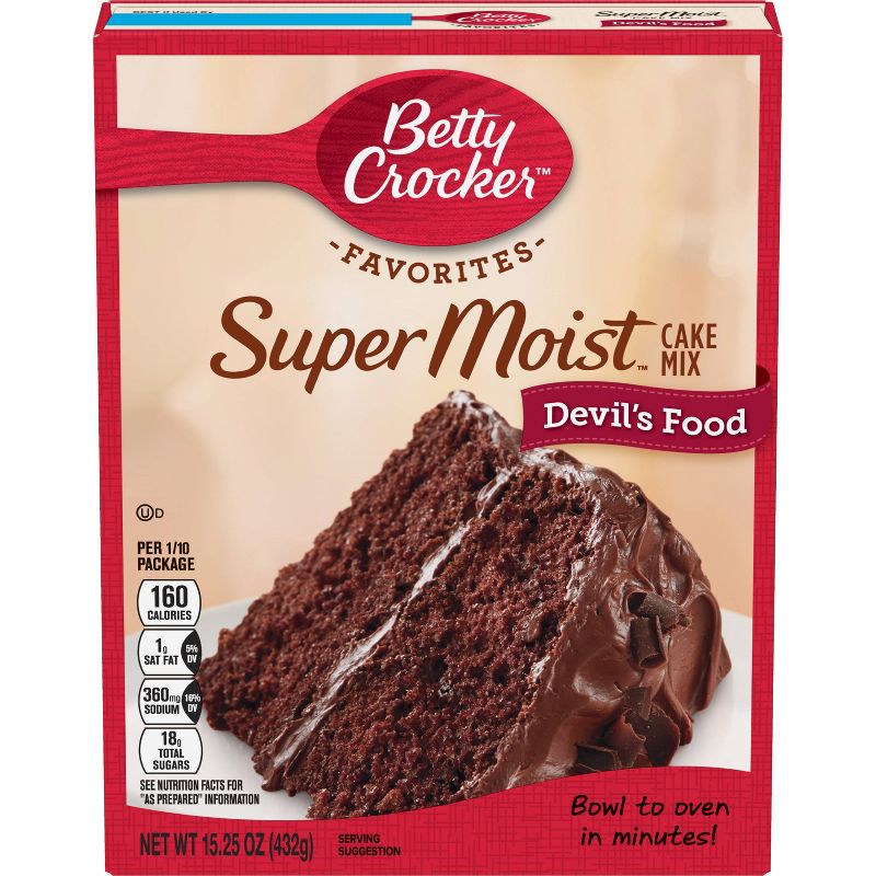 Betty Crocker Supermoist Devil Food Cake Mix - 15.25oz