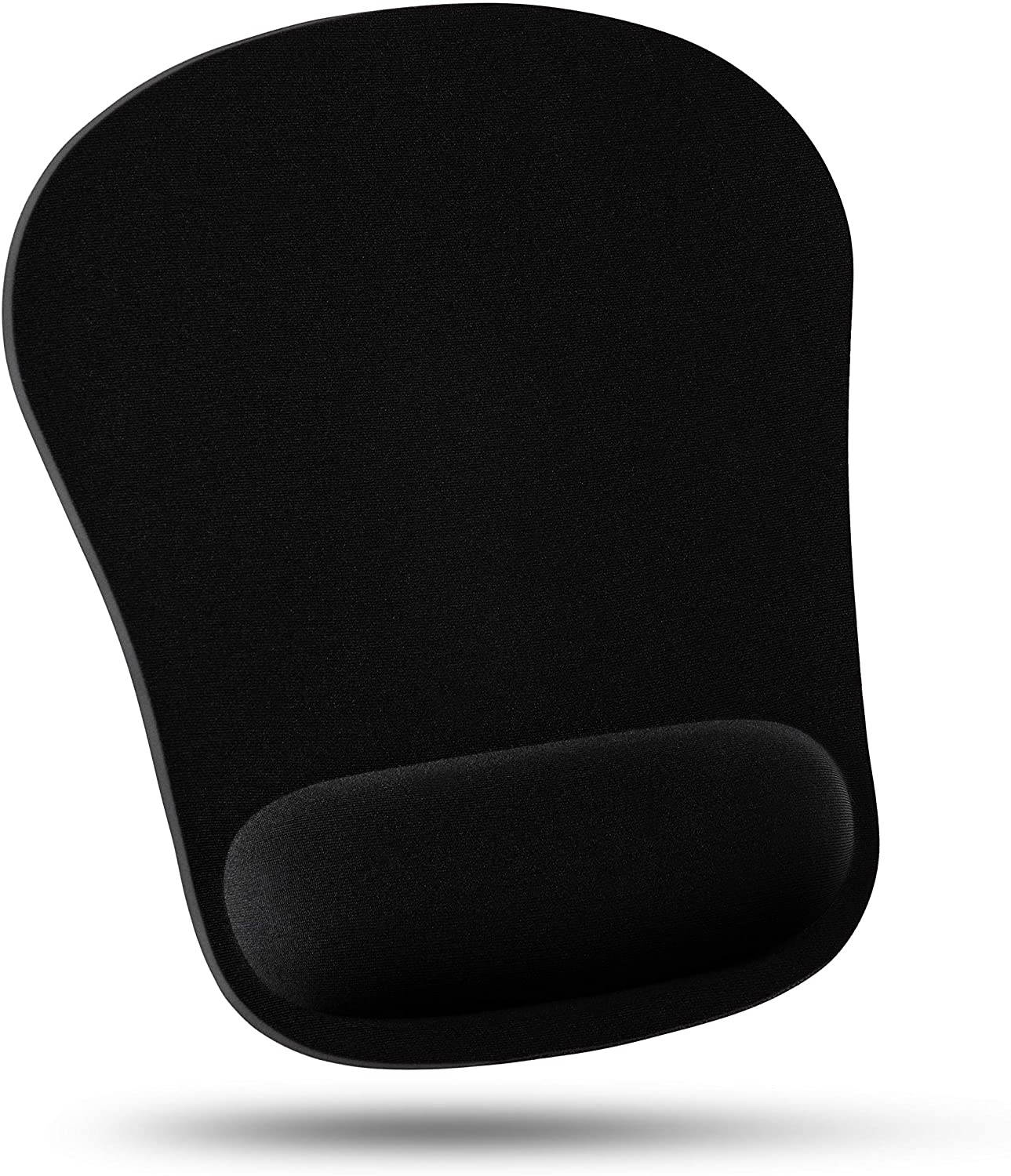 EFOBO Comfortable Wrist Rest Memory Foam Mouse Pad, with Cushion Wrist Support & Pain Relief for Computer, Laptop, Home & Office Non-Slip Rubber Base