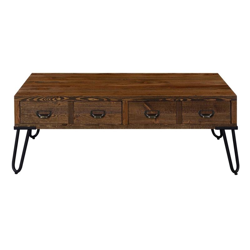 Bryant Coffee Table with Storage Aged Pine - Serta