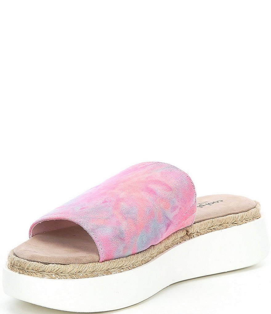 Cool Planet by Steve Madden Juniper Tie-Dye Platform Sandals