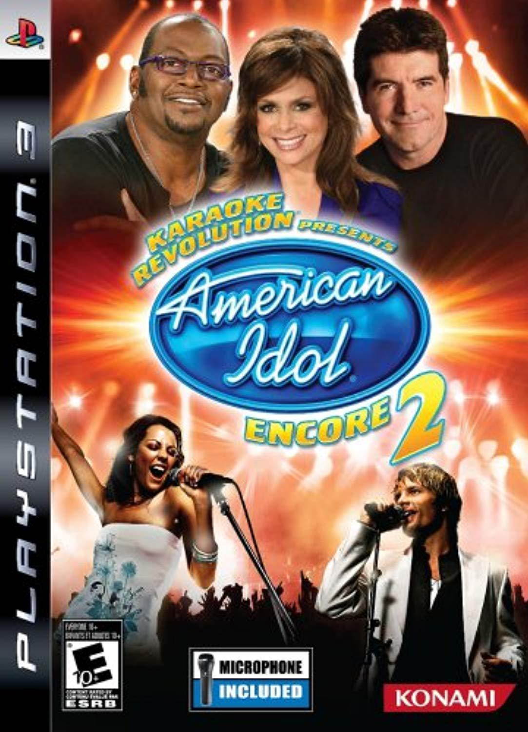 karaoke revolution: presents american idol encore 2 with microphone - playstation 3