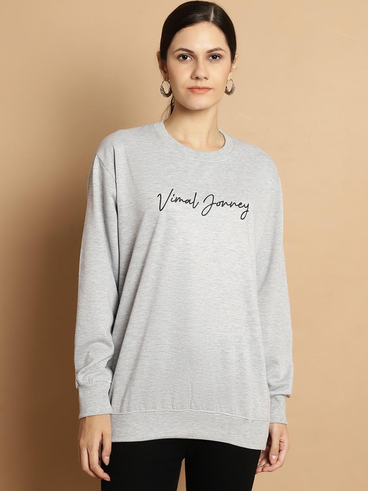 Vimal Jonney Rust & Grey Printed Sweatshirt - Pack Of 2