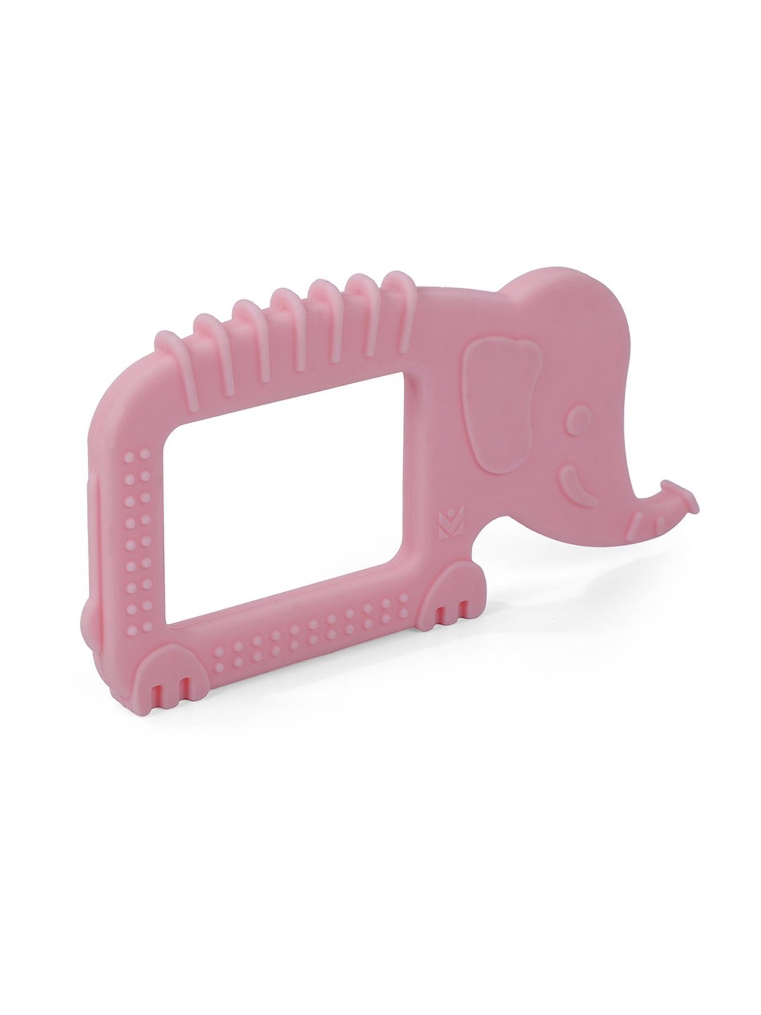 Baby Moo Kids Pink Elephant Soothing Silicon Teether (BPA & Toxin Free)