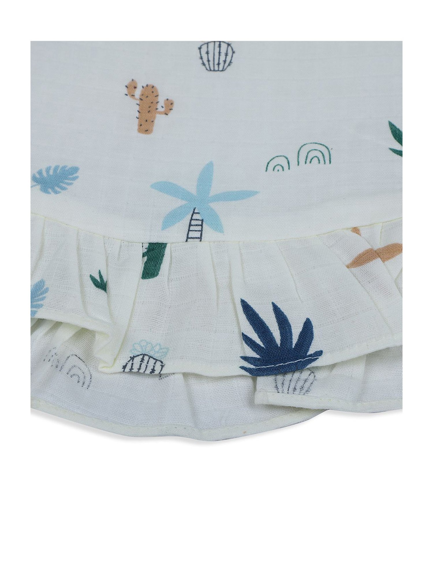 Baby Moo Kids Cream Printed Top Set