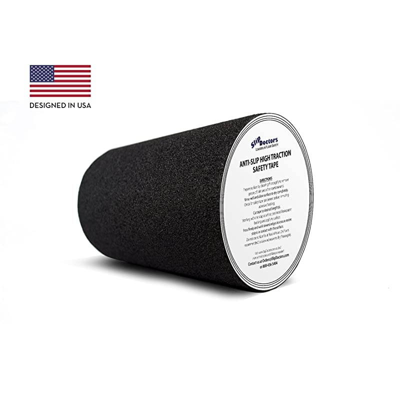Anti Slip Traction Tape 6quot x 15 FT Black 60 Grit Heavy Duty Safety Tape for IndoorOutdoor Ramps Stairs and more Strong Adhesive Non Skid Treads