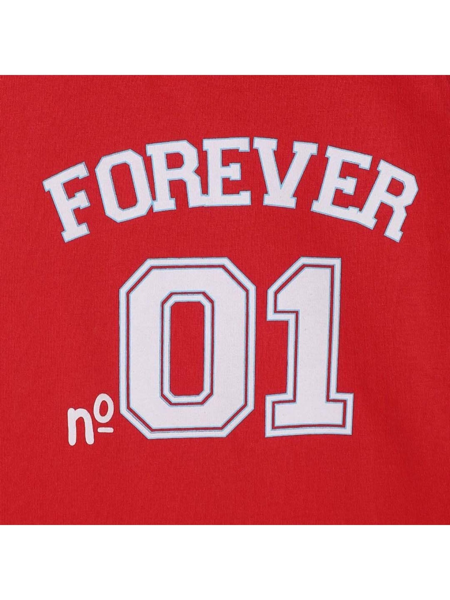 MINIKLUB Kids Red Cotton Printed Top