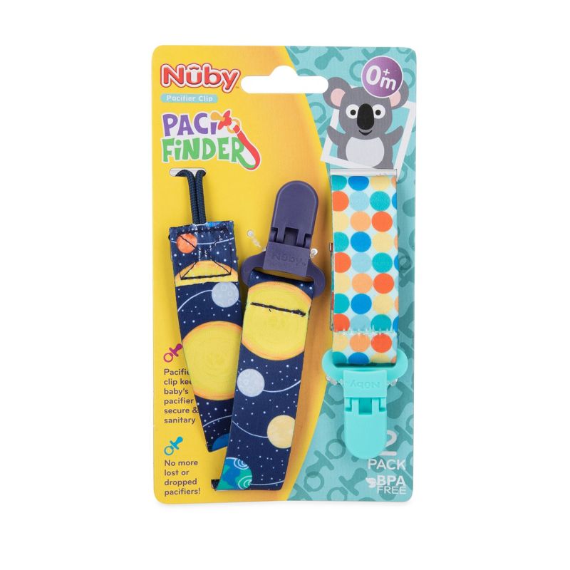 Nuby 2pk Fabric Pacifinder - Style Varies