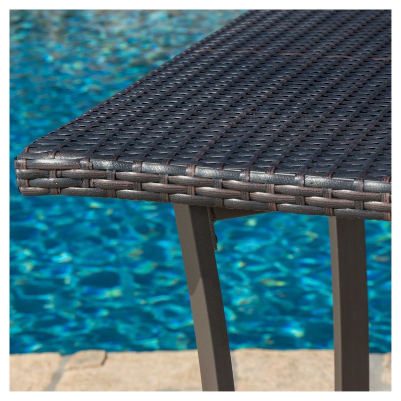 La Sola 3pc Metal Bistro Set - Black/Bronze - Christopher Knight Home