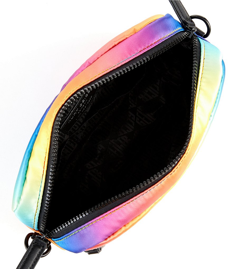 Kurt Geiger London Nylon Quilted Rainbow Ombre Crossbody Bag