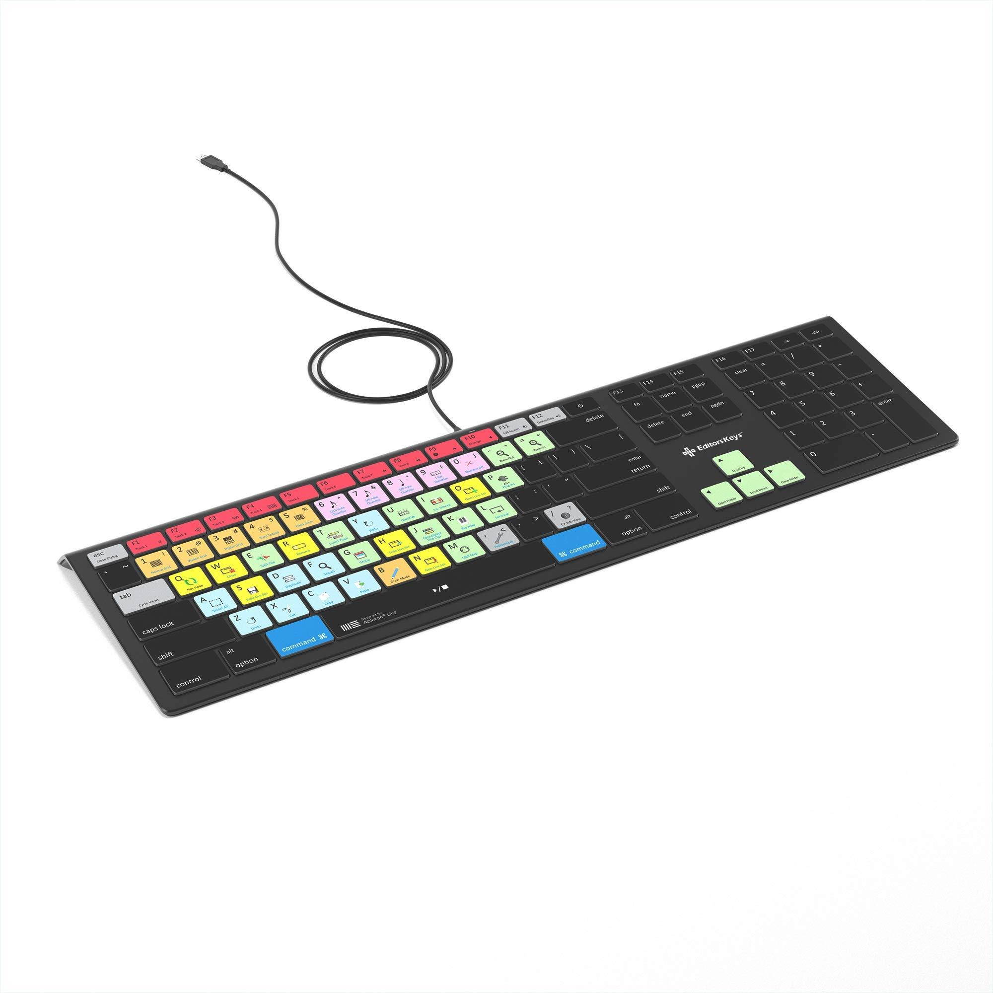 Ableton Live Keyboard for Mac | Backlit Shortcut Keyboard | Editors Keys