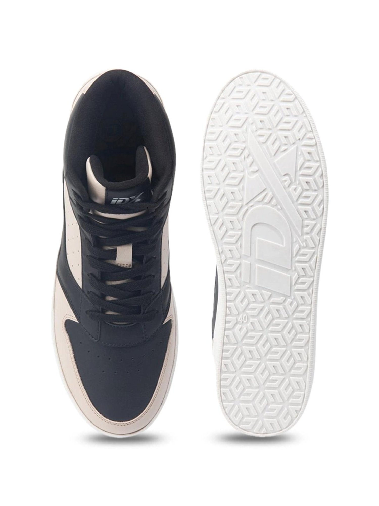 ID Men's Black Ankle High Sneakers