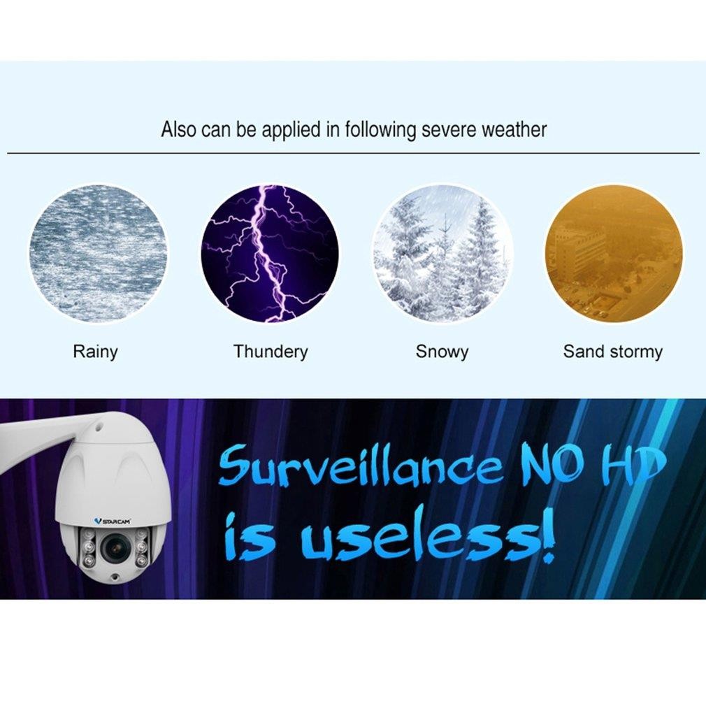 VStarcam C34S-X4 HD 1080P Waterproof Indoor Outdoor Security Camera 4X Zoom