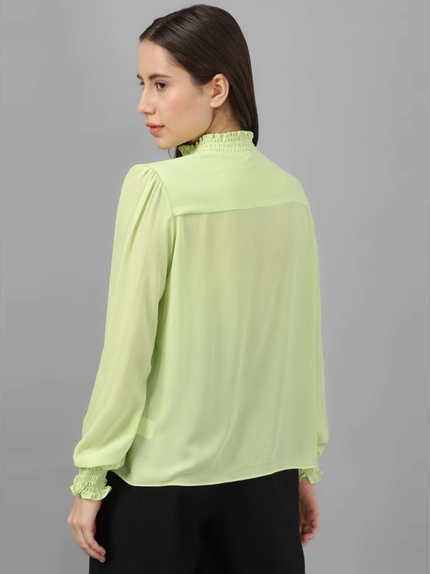 Allen Solly Green Regular Fit Top