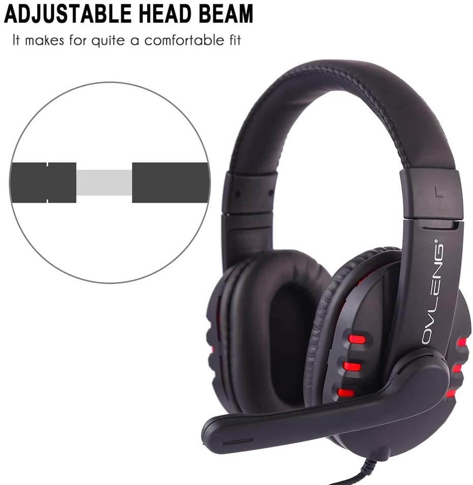axGear 3.5mm Stereo Computer Gaming Headset Headphone with Microphone for PC