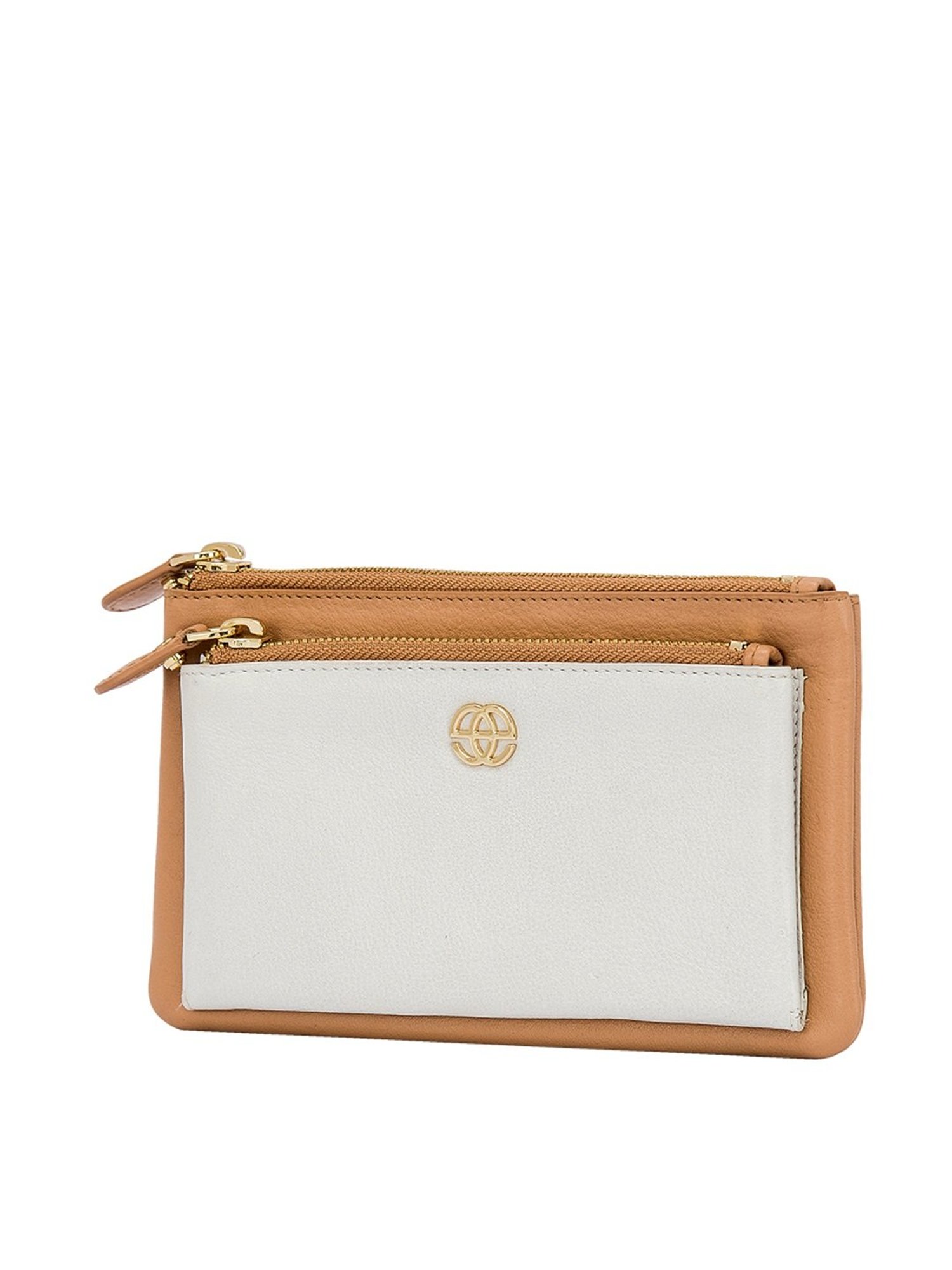 Eske Aleta Bisque & Vanilla Color Block Wallet for Women