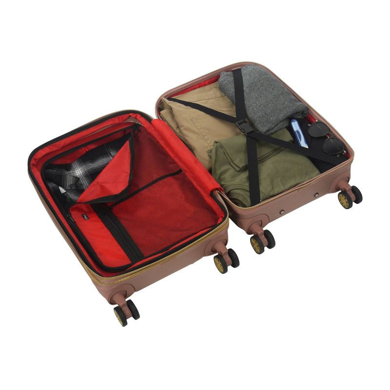 FUL Disney Mickey Mouse 3pc Hardside Luggage Set - Rose Gold