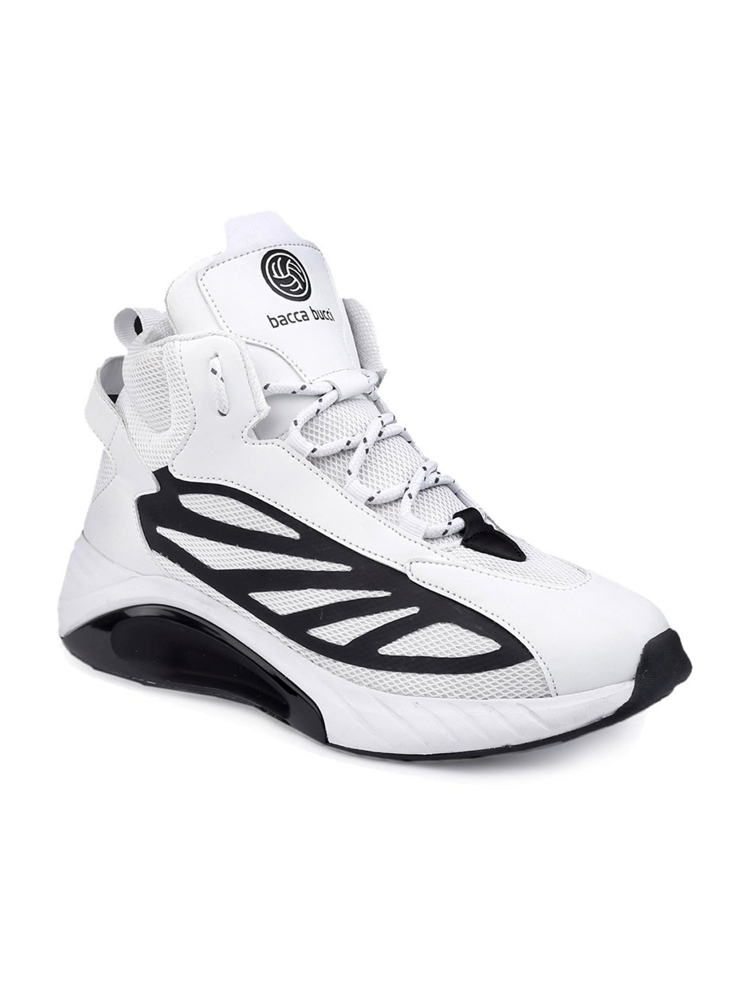 Bacca Bucci Men's ILLUSION White Ankle High Sneakers