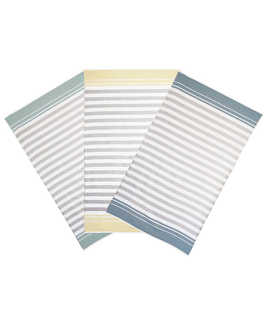 Vera Wang Stripe 2-Piece Beach Towel Set