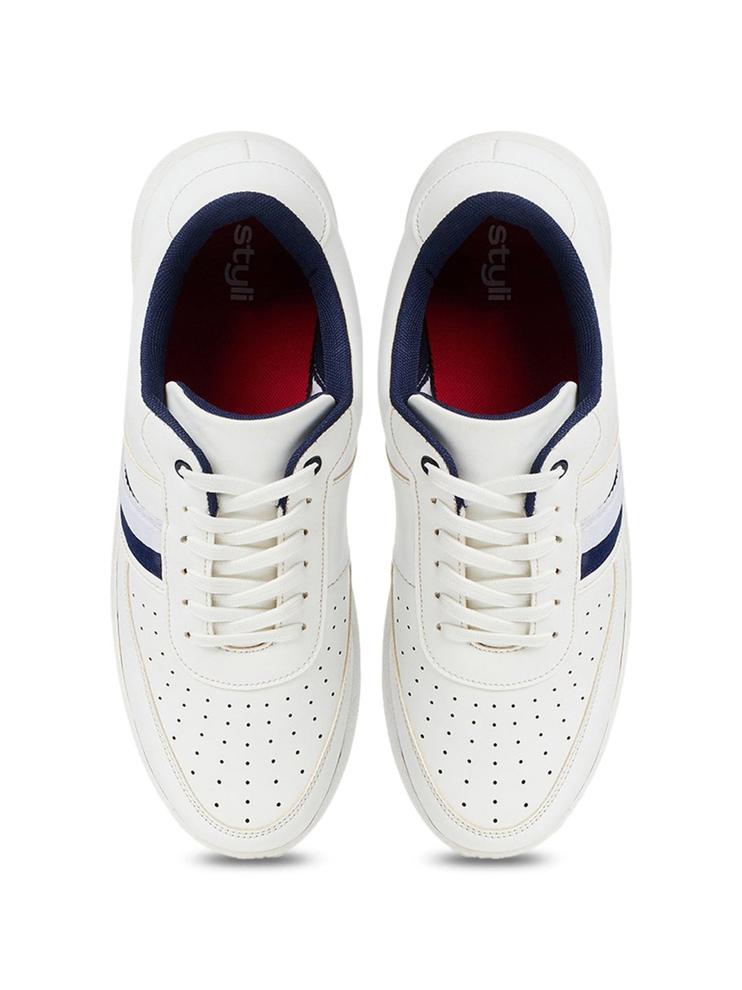 Styli Men's White Sneakers