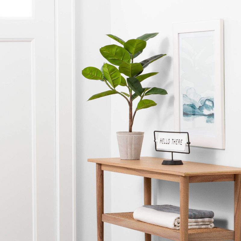 'Hello There / Miss You Already' Reversible Sign White/Black - Hearth & Hand™ with Magnolia