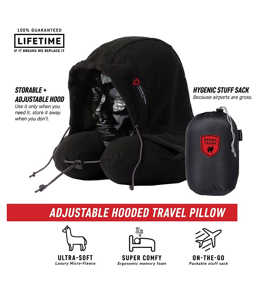 Grand Trunk Hooded Travel Neck Pillow
