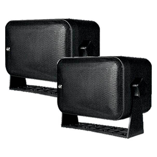 Poly-Planar Box Speakers - (Pair) Black